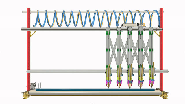 Glass tube grooving machine